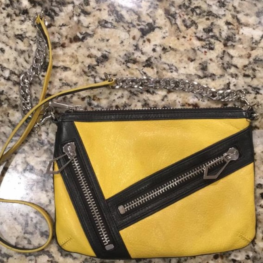 Like New Botkier Yellow and Black Crossbody
